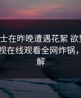 业内人士在昨晚遭遇花絮 欲望升腾，蘑菇影视在线观看全网炸锅，详情了解