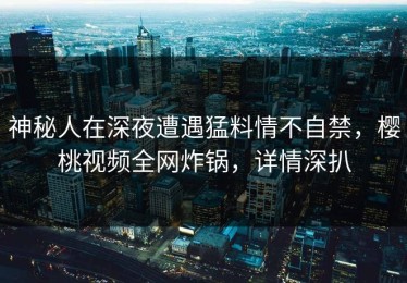 神秘人在深夜遭遇猛料情不自禁，樱桃视频全网炸锅，详情深扒